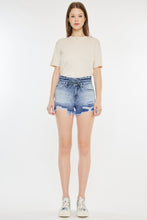 Load image into Gallery viewer, Kancan High Rise Frayed Hem Denim Shorts
