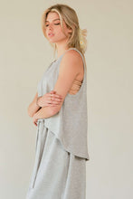 Load image into Gallery viewer, Davi &amp; Dani Drawstring Hem Round Neck Tank and Pants Set
