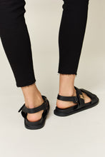 Load image into Gallery viewer, WILD DIVA Velcro Double Strap Slingback Sandals
