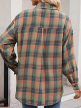 Load image into Gallery viewer, Mandy Plaid Collared Neck Long Sleeve Shirt
