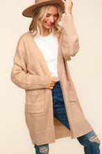 Load image into Gallery viewer, Haptics Stripe Textured Open Front Cardigan with Pockets
