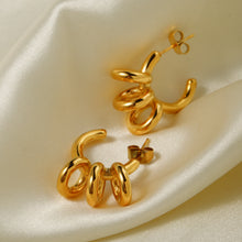 Load image into Gallery viewer, Stainless Steel C-Hoop Earrings
