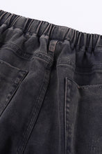 Load image into Gallery viewer, Pocketed Denim Frock Style Joggers

