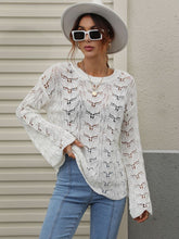 Load image into Gallery viewer, Openwork Dropped Shoulder Knit Top
