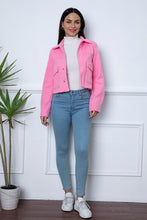 Load image into Gallery viewer, Snap Down Collared Neck Jacket

