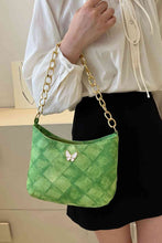 Load image into Gallery viewer, Butterfly Decor PU Leather Shoulder Bag
