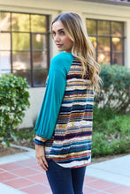 Load image into Gallery viewer, Celeste Design Full Size Striped Long Sleeve Top
