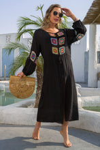 Load image into Gallery viewer, Bohemian Graphic Front Split Dress
