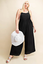 Load image into Gallery viewer, Kori America Full Size Sleeveless Ruched Wide Leg Overalls

