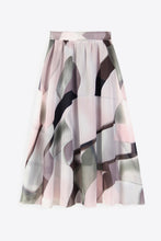 Load image into Gallery viewer, Full Size Floral Tie-Waist Skirt
