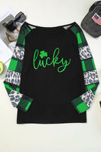 Load image into Gallery viewer, LUCKY Plaid Long Sleeve T-Shirt
