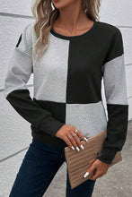 Load image into Gallery viewer, Color Block Round Neck Dropped Shoulder T-Shirt
