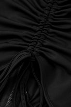 Load image into Gallery viewer, Zip Up Cutout Drawstring Detail Dress
