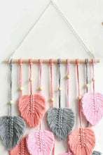 Load image into Gallery viewer, Macrame Leaf Bead Wall Hanging
