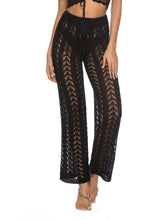 Load image into Gallery viewer, Cutout Drawstring High Waist Swim Pants
