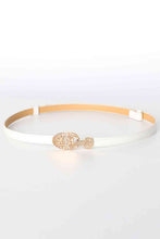 Load image into Gallery viewer, Skinny PU Leather Belt with Alloy Buckle
