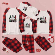 Load image into Gallery viewer, MERRY CHRISTMAS Graphic Top and Plaid Pants Set
