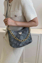 Load image into Gallery viewer, Butterfly Decor PU Leather Shoulder Bag

