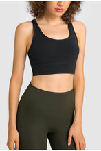 Load image into Gallery viewer, Mesh Panel Racerback Longline Sports Bra
