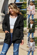 Load image into Gallery viewer, Teddy Hooded Jacket with Pockets
