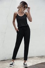 Load image into Gallery viewer, Contrast binding Cami Jumpsuit
