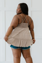 Load image into Gallery viewer, Zenana Cross My Heart Full Size Lace Cami in Ash Mocha
