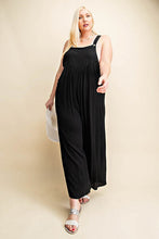 Load image into Gallery viewer, Kori America Full Size Sleeveless Ruched Wide Leg Overalls
