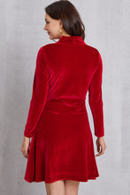 Load image into Gallery viewer, Sequin Ruffle Hem Long Sleeve Mini Dress

