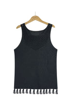 Load image into Gallery viewer, Tassel Hem Sleeveless Knit Tank
