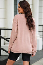 Load image into Gallery viewer, LOVE Round Neck Dropped Shoulder Sweatshirt
