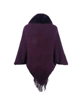 Load image into Gallery viewer, Open Front Fringe Hem Poncho
