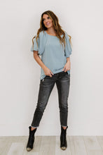 Load image into Gallery viewer, ODDI Sweet Bliss Full Size Run Puff Sleeve Blouse
