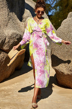 Load image into Gallery viewer, Tie Dye Wrap Maxi Dress
