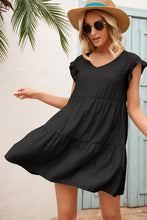 Load image into Gallery viewer, Frill Trim Ruffle hem Dress
