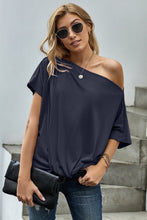 Load image into Gallery viewer, One Shoulder Tee Shirt
