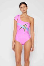 Load image into Gallery viewer, Marina West Swim Vacay Mode One Shoulder Swimsuit in Carnation Pink
