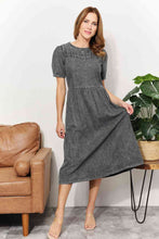 Load image into Gallery viewer, And The Why  Full Size Washed Chambray Midi Dress
