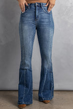 Load image into Gallery viewer, High Waist Flare Jeans with Pockets
