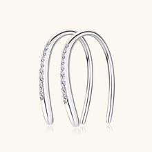 Load image into Gallery viewer, Moissanite 925 Sterling Silver U Shape Earrings
