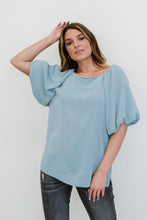 Load image into Gallery viewer, ODDI Sweet Bliss Full Size Run Puff Sleeve Blouse
