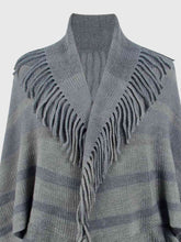 Load image into Gallery viewer, Fringe Detail Open Front Poncho
