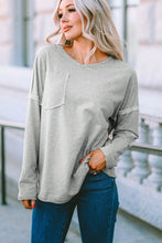Load image into Gallery viewer, Dropped Shoulder V-Neck Top

