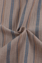 Load image into Gallery viewer, Striped Tie-Waist Shirt Dress with Pockets
