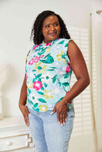 Load image into Gallery viewer, Double Take Floral Print Ruffle Shoulder Blouse
