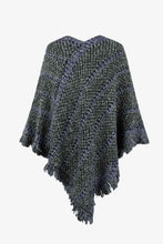 Load image into Gallery viewer, V-Neck Fringe Hem Poncho
