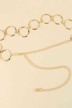 Load image into Gallery viewer, Circle Ring Chain Belt
