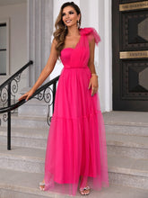 Load image into Gallery viewer, Tied One-Shoulder Tulle Dress
