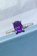 Load image into Gallery viewer, 1 Carat Purple Moissanite 4-Prong Ring
