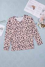 Load image into Gallery viewer, Leopard Long Sleeve V-Neck Top
