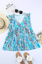 Load image into Gallery viewer, Printed Flutter Sleeve V-Neck Top cf
